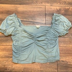 Runched crop top